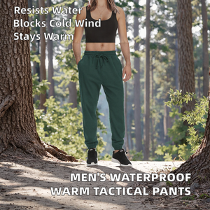 กางเกงขายาวสไตล์ซาฟารีสำหรับผู้ชาย น้ำหนักเบา สีพื้น กันน้ำ กันลม อุ่นสบาย ผลิตจากผ้าฝ้าย 100% - Product Image 2