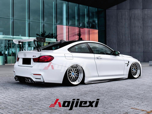 Gonna laterale in fibra di carbonio stile PSM per <span class=keywords><strong>BMW</strong></span> <span class=keywords><strong>4</strong></span> <span class=keywords><strong>serie</strong></span> F82 M4 perfetta installazione laterale del paraurti Splitter alta qualità Body Kit - Product Image 3