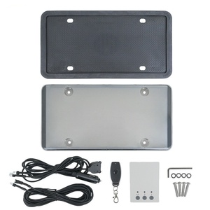 Functional US Standard License Plate Frame,Frosted US Standard License Plate Frame with Cigarette Lighter <b>Socket</b> - Product Image 1