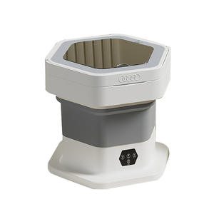 Mini-lave-linge pliable X19 semi-automatique électrique avec cuve en plastique pour sous-vêtements, chaussettes et usage domestique - Product Image 2