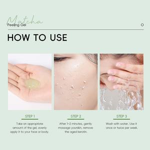 LAIKOU 60g Gel Exfoliante Facial Natural y Orgánico de Matcha para Limpieza Profunda, Marca Privada - Product Image 5