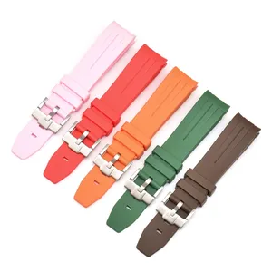 ยางอะไหล่ปลายโค้ง20มม./21มม. 22มม. สำหรับนาฬิกาผีน้ำ16622สีเขียว <span class=keywords><strong>GMT</strong></span> - Product Image 1