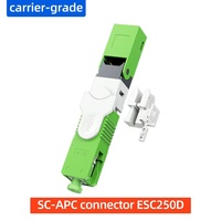 Conector Rápido de Fibra Óptica UPC SC APC, Uso en PC FTTH, Azul Verde, Garantía de 5 Años