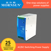 Mornsun Rail Din 2/3-phase 120W 240W 12V 24V 48V Rail Din Industriel Alimentation Triphasée ACDC