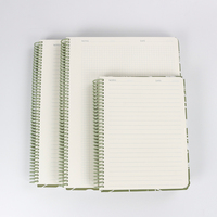 Carnets Spirales Artistiques Transparents - Couverture Florale Jardin de Minuit, Grand Format A5, Agenda ligné, 100 Feuilles, Cadeau Scolaire