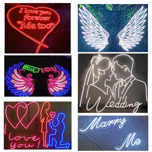 Factory Wall-mounted Personalized Acrylic Outdoor Advertising Wedding Happy Birthday Illuminated <strong>Custom</strong> Led <strong>Neon</strong> <strong>Sign</strong> - Product Image 5