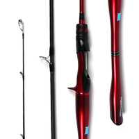 Revobattle 1.98m 2.13m Karbon Air Asin & Air Tawar Danau Sungai Batu Aksi Sedang 2-Piece Lure Fishing Spinning Rod 160-177g