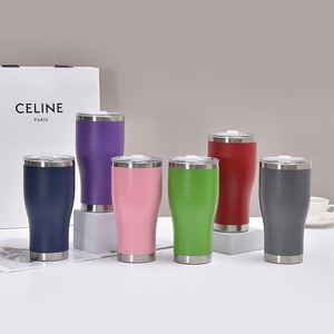 20oz 30oz 40oz Curve Tumbler Stainless Steel Vacuum Insulated <b>Double</b> <b>Wall</b> Mug with 2 in 1 Lid Gift Hot - Product Image 3