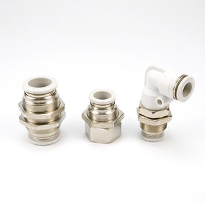 Raccord pneumatique à connexion rapide blanc PMF8-02, angle droit, PLM, connecteur droit pour l'air, pour tuyaux PM4/6/10/12 - Product Image 2