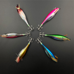 Señuelo de pesca artificial de madera <span class=keywords><strong>DTD</strong></span> EGI con anzuelo para calamar, tipo camarón, importado de Japón, modelo 2026 GAMA, para pesca con señuelos. - Product Image 1