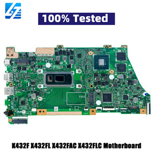 เมนบอร์ดแล็ปท็อป X432FL สำหรับ Asus <span class=keywords><strong>VivoBook</strong></span> X432F V432F S432F K432F X432FL X432FAC เมนบอร์ด X432FLC มี <span class=keywords><strong>I3</strong></span>รุ่น10th I5ซีพียู I7 - Product Image 1
