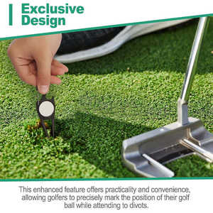 Outil de golf magnétique promotionnel multifonctionnel en métal avec logo personnalisé, marqueur de balle, décapsuleur mousqueton et fourche à divot - Product Image 6