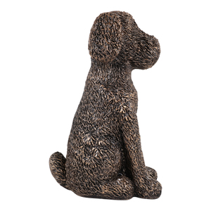 Figurine de chien assis en résine, ornement pour la décoration de la maison et de la salle de bain, présentoir pour étagère et table basse - Product Image 5