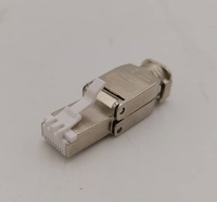 Câble Ethernet de terrain 8P8C sans outil Cat 7 Réseau FTP Blindé Cat6a Cat7 Connecteur RJ45 Modulaire Sans Outil