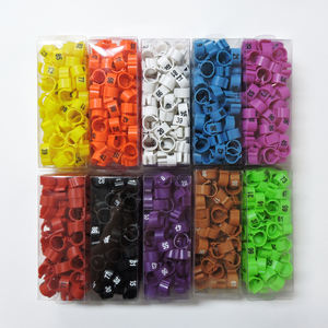 Korte, lichte en duurzame plastic ringen voor het identificeren van duiven, geschikt voor wedstrijdduiven. Gewicht: 0,3g. - Product Image 1