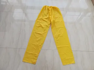 Yellow Pvc Rainsuits Raincoat Waterproof For Men And Women Rain Wear Raincoat And Pants