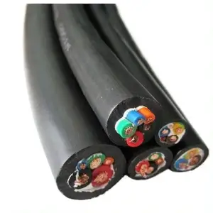 Sjoow Multicore Rubber Kabel Flexibele Zuivere Koperdraad Rubber Isolatiemantel 1.5mm2 2.5mm2 4mm2 6mm2 2/3/4/5 Kern Voedingskabel