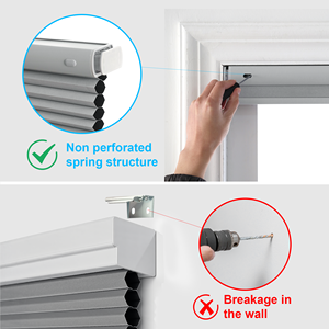 ستائر خلوية عازلة للضوء بدون حبال ولا حاجة لأدوات التثبيت، سهلة التركيب، متوفرة بمقاسات مخصصة للنوافذ - Product Image 4