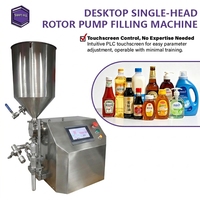 Machine de remplissage semi-automatique de table compacte à pompe rotative pour sauces alimentaires, pâtes cosmétiques et huiles – Idéale pour les petites productions