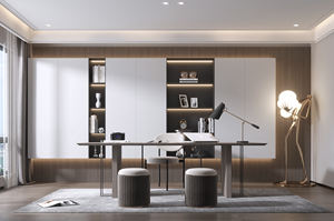 Libreria Modulare Moderna per Soggiorno, Sala da Pranzo e Ufficio, Personalizzabile con Ripiani Regolabili <span class=keywords><strong>in</strong></span> Altezza, Costruzione Durevole <span class=keywords><strong>in</strong></span> MDF - Product Image 3