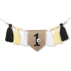 <b>1st</b> Birthday <b>Christmas</b> Cute Durable High Chair Tassels Banner <b>Baby</b> Party Decoration for Boys and Girls - Product Image 5