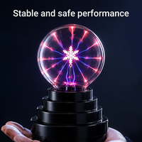 Boule de plasma statique à commande sonore, nouveauté pour célébrations, boule de plasma de bureau activée par le toucher pour événements intérieurs et décorations
