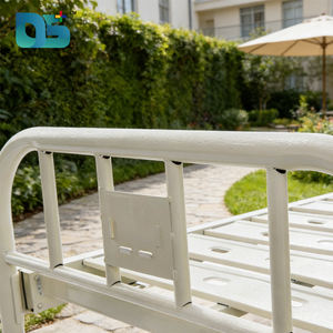 Lit médical manuel multifonctionnel réglable avec têtes et pieds fixes en fer, nouveau design, idéal pour hôpitaux et maisons de retraite - Vente chaude - Product Image 4