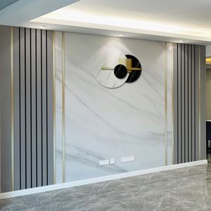 لوحة حائط داخلية عصرية من WPC لجميع العينات ، ألواح وألواح جدارية مقاومة للماء لغرفة المعيشة - Product Image 2