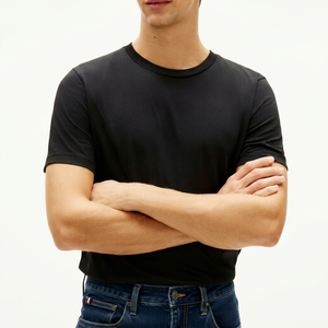 Camiseta Casual de Manga Corta para Hombre, Lisa, 100% Poliéster, Secado Rápido, Transpirable, con Logotipo Personalizado, Deportiva, para Correr, Corte Regular - Product Image 1