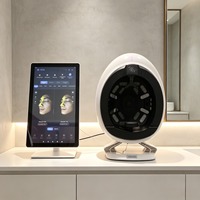 Máquina Portátil de Análisis de Piel de 21.5 Pulgadas con 3 Cámaras, Analizador de Piel Q2 para Reino Unido y Asia, Analizador de Diagnóstico Facial 3D con IA, Tratamiento para el Acné