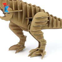 Puzzle 3D de dinosaure en carton DIY, jouet éducatif pour enfants de 5 à 7 ans