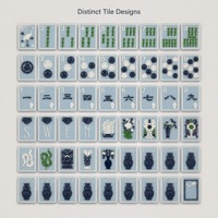 Tuiles de Mahjong en Acrylique Style Porcelaine Bleue et Blanche, Jeu de Société Chinois Personnalisé Gravé pour 3, 4 ou 6 Joueurs