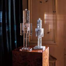 홈 데코용 맞춤형 장식 아크릴 크리스마스 선물 크리스탈 호두까기 인형 루사이트 대형 로봇 모양 호두까기 인형 - Product Image 5