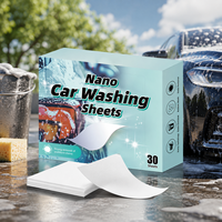 Feuilles de lavage auto concentrées en coton écologique, haute efficacité, pour usine ODM, marque privée, logo personnalisé