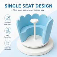Chaise pivotante à bord ondulé, manège sensoriel, carrousel souple pour aire de jeux intérieure et extérieure