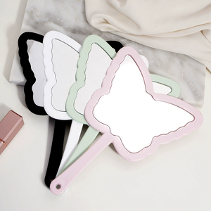 A forma di farfalla portatile HD specchio per il trucco personalizzato per ragazze stile Desktop con finitura luce palmare <span class=keywords><strong>in</strong></span> viaggio protettivo - Product Image 6