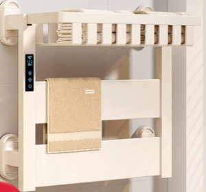 Radiateur électrique au design moderne avec thermostat réglable, minuterie, en acier inoxydable, chauffe-serviettes mural pour hôtel - Product Image 6