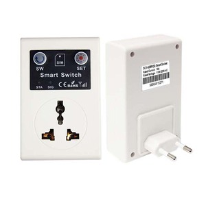 ปลั๊กไฟอัจฉริยะ SC1-GSM EU 10A แบบไร้สาย ควบคุมผ่าน GSM พร้อมระบบป้องกันไฟเกินพิกัด มาตรฐาน CE สำหรับใช้ในบ้าน 110-220V รุ่น F527 - Product Image 1