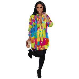 FYS10375 <span class=keywords><strong>Cardigan</strong></span> Slim chiusura a manica lunga con bottone a righe Top stile europeo americano Casual abbigliamento da ufficio <span class=keywords><strong>Midi</strong></span> naturale per l'autunno - Product Image 5