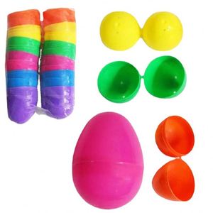 Vente flash : œufs décoratifs de Pâques en plastique colorés 4*6 cm, jouets pour décorations de fête - Product Image 3