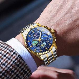 Montre Business Homme Haut de Gamme Star Van Gogh en Acier Inoxydable à Quartz Étanche 30M avec Fermoir à Trois Aiguilles Tendance Mode Vente en Gros Nouvelle Tendance 2026 - Product Image 2
