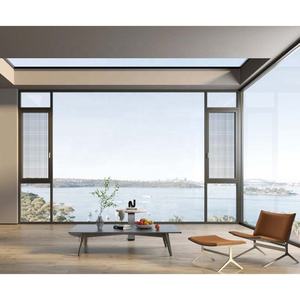 Ventanas de Lujo de Acero Inoxidable con Doble Acristalamiento Eléctrico <span class=keywords><strong>Invisible</strong></span>, Ventana Abatible Grande de Vidrio con Herrajes Australianos para Casa o Villa - Product Image 3