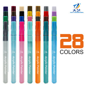 <span class=keywords><strong>Pennarelli</strong></span> Acrilici a Punta Extra Fine, 24 Colori Vibranti <span class=keywords><strong>per</strong></span> Roccia, Tessuto, Legno, Vetro, <span class=keywords><strong>Tela</strong></span>, Ceramica, Inchiostro a Base d'Acqua - Product Image 5