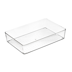 Plastic Desk Compartment Tool Cosmetic Storage Box Clear Drawer Organiser Office Stationery Organizer Tray Set