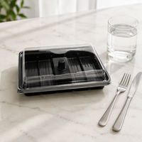 Boîte à gâteau personnalisée en plastique PET de qualité alimentaire, boîte de cuisson polyvalente pour pain, sushis, salades, sucre – Utilisation personnalisée