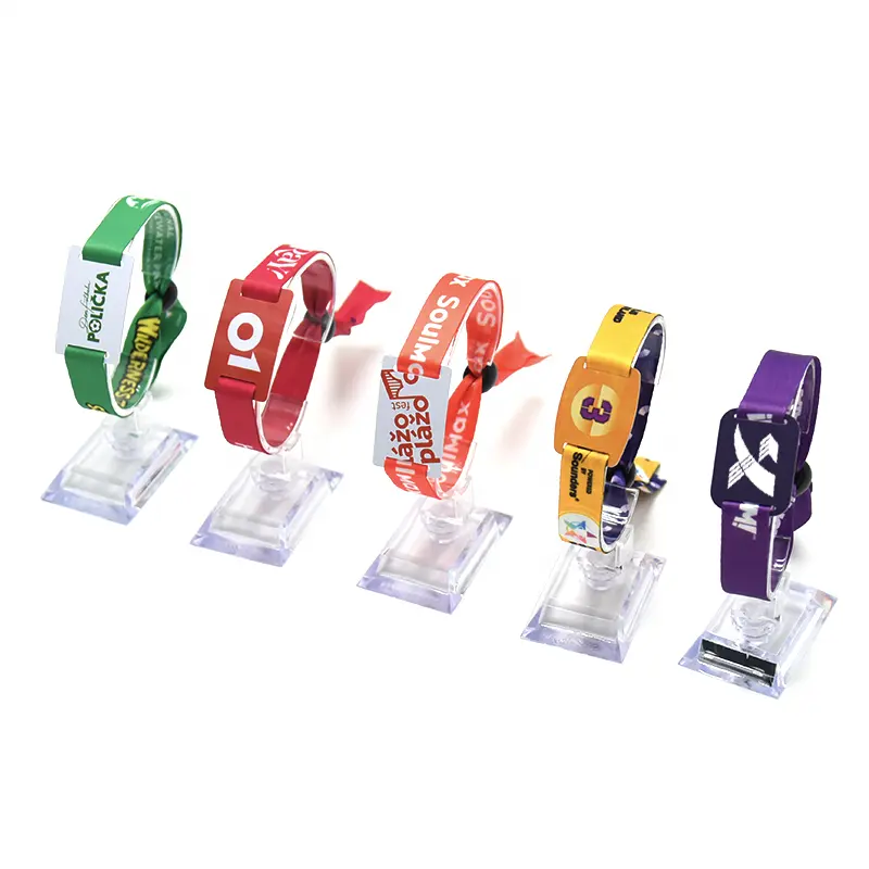 Star Han Full Color 1K RFID Fabric Wristband Sporting Events Music Festivals NFC Parties Ticket Bracelet For Event