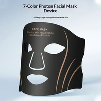 Masque facial LED portable Collagen Boost, lumière bleue, masque de beauté multifonctionnel, lumière rouge, masque facial LED électrique professionnel