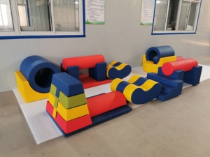 Combinazione di allenamento del sistema sensoriale del Software degli anelli di agilità dei bambini multifunzionali di grande gradino dell'anello e pendenza del fascio di equilibrio - Product Image 4