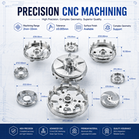 Pièces de connexion pour usinage CNC 5/6/7 axes, tournage et fraisage suisse, support de caméra, connecteur de cadre, accessoires de drone