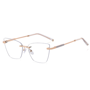 MS 81515, <span class=keywords><strong>gafas</strong></span> <span class=keywords><strong>redondas</strong></span> <span class=keywords><strong>de</strong></span> moda para <span class=keywords><strong>mujer</strong></span>, <span class=keywords><strong>gafas</strong></span> <span class=keywords><strong>de</strong></span> lectura ópticas antiluz azul con acetato <span class=keywords><strong>de</strong></span> Metal sin marco - Product Image 4